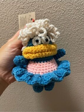 Handmade Crochet Blue character doll